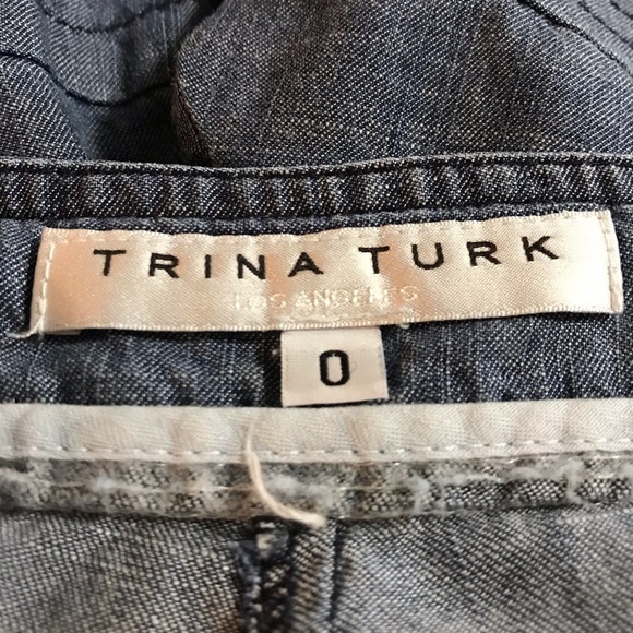 TRINA TURK / Rosamunda Linen Blend Shorts - Picture 6 of 12